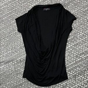 Candy Couture | Deep Cowl Neck Short Sleeve